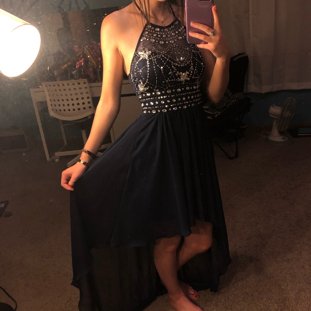 Dark Blue Prom Dress